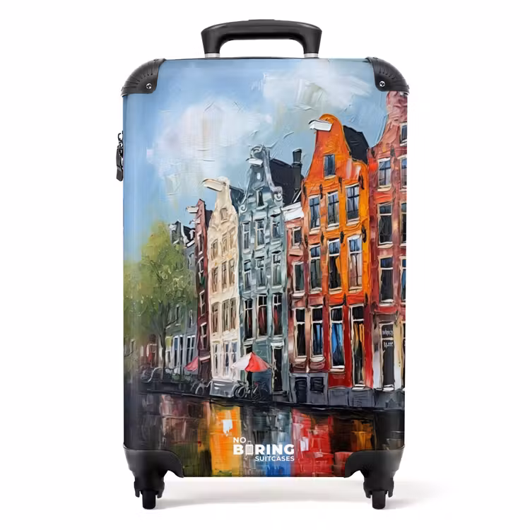 Koffer - Ölgemälde - Architektur - Amsterdam - Stadt — 1