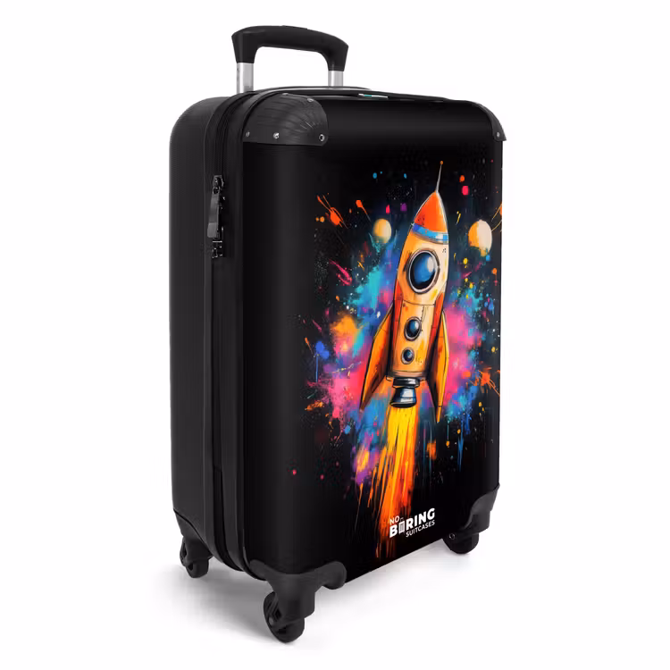 Koffer - Rakete im Weltraum mit Graffiti — 2
