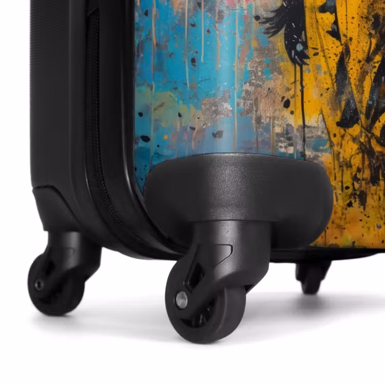 Koffer - Mädchen mit herzförmigem Luftballon im Graffiti-Stil — 6