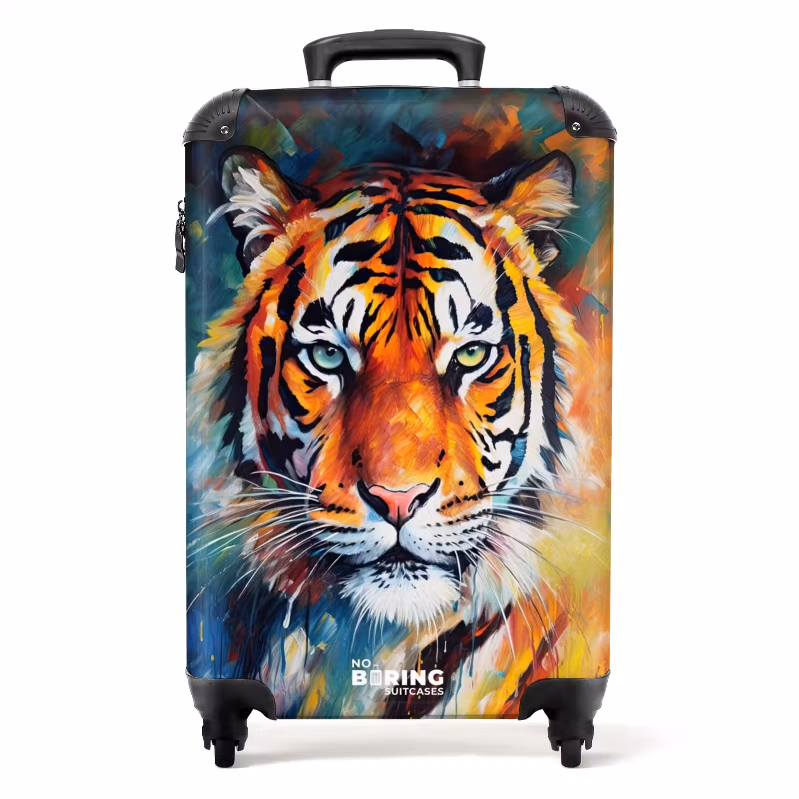 Koffer - Porträt eines Tigers als Ölgemälde — 1
