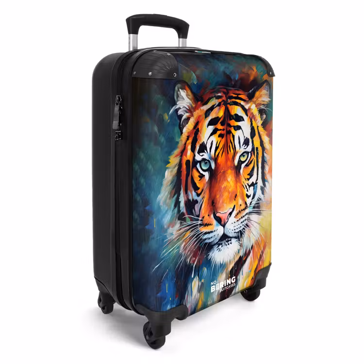 Koffer - Porträt eines Tigers als Ölgemälde — 2