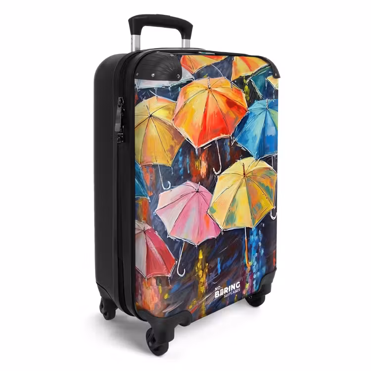 Koffer - Regenschirme - Malerei - Kunst - Regenbogen — 2