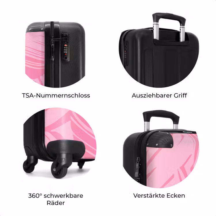Koffer - Große Blätter in verschiedenen Rosa-Tönen — 7