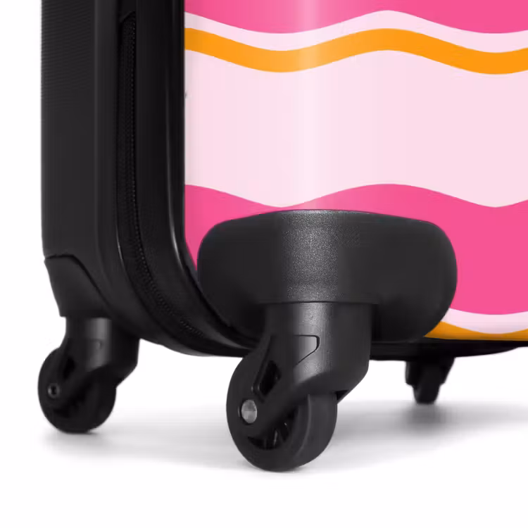 Koffer - Wellenförmige Streifen in Rosa und Orange — 6
