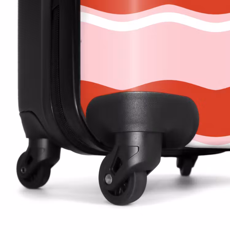 Koffer - Wellenförmige Streifen in Rot und Rosa — 6