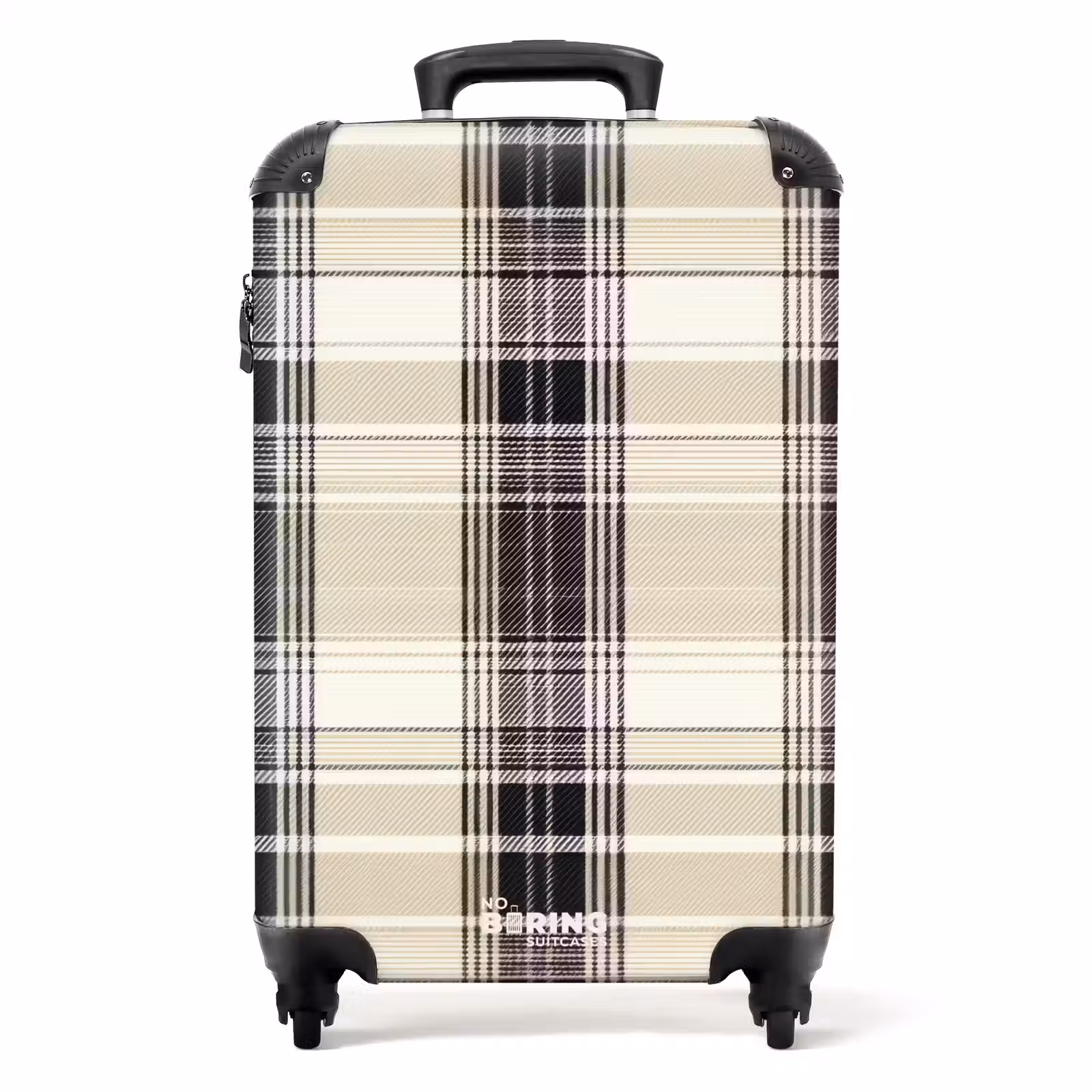 Koffer - Klassisches Karomuster in Beige — 1