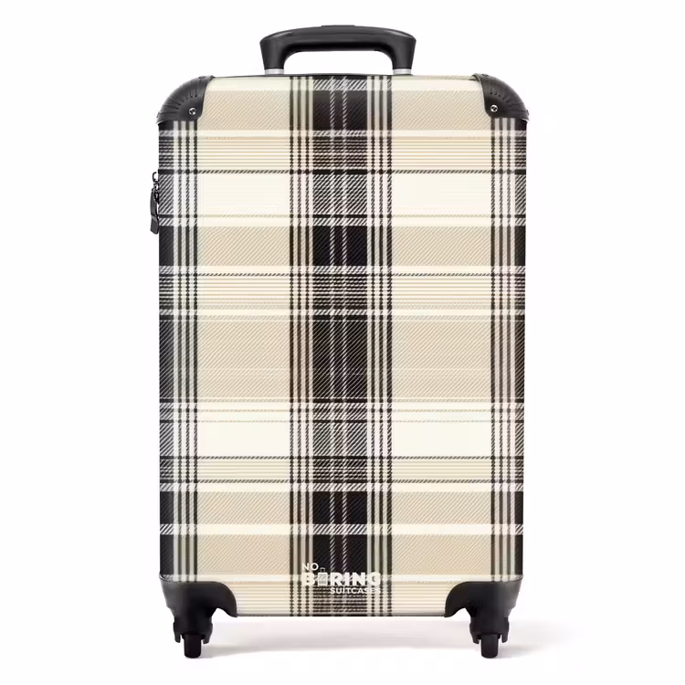 Koffer - Klassisches Karomuster in Beige — 1