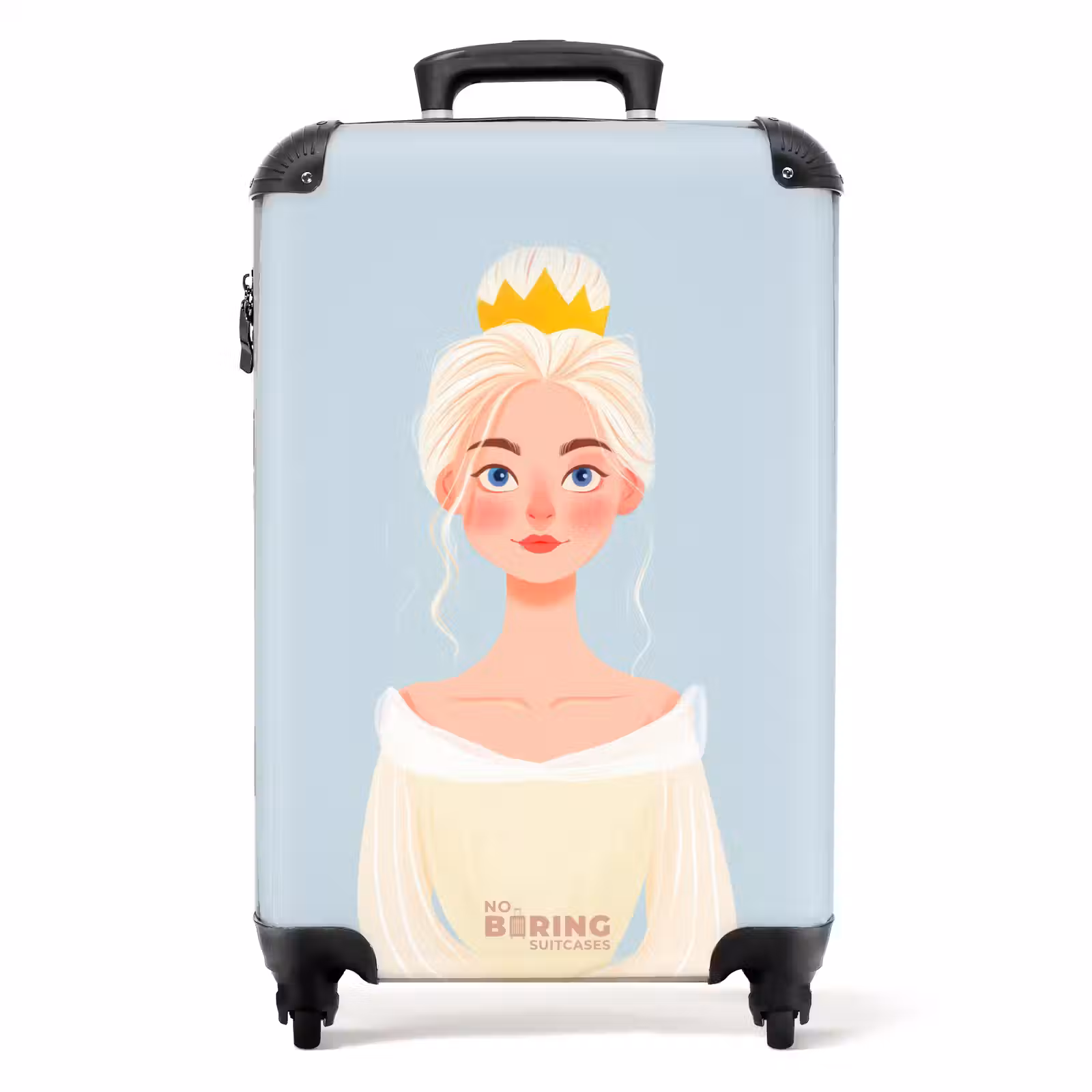 Koffer - Prinzessin mit goldener Krone - Blau — 1