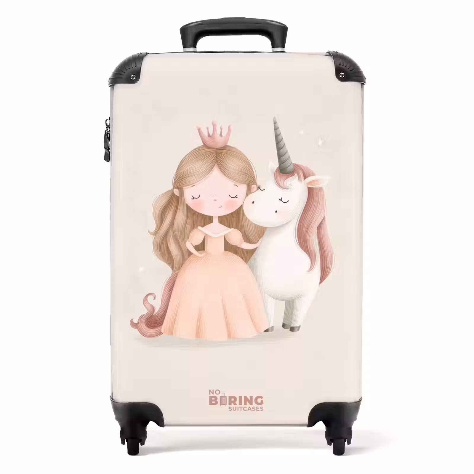 Koffer - Prinzessin und ein Einhorn in Pastellfarben — 1