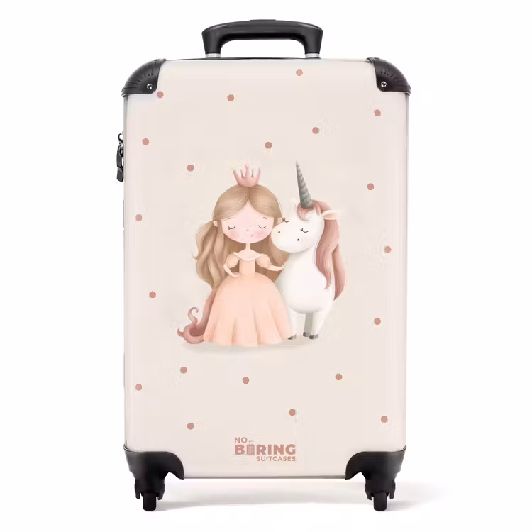 Koffer - Prinzessin und ein Einhorn in Pastellfarben — 1