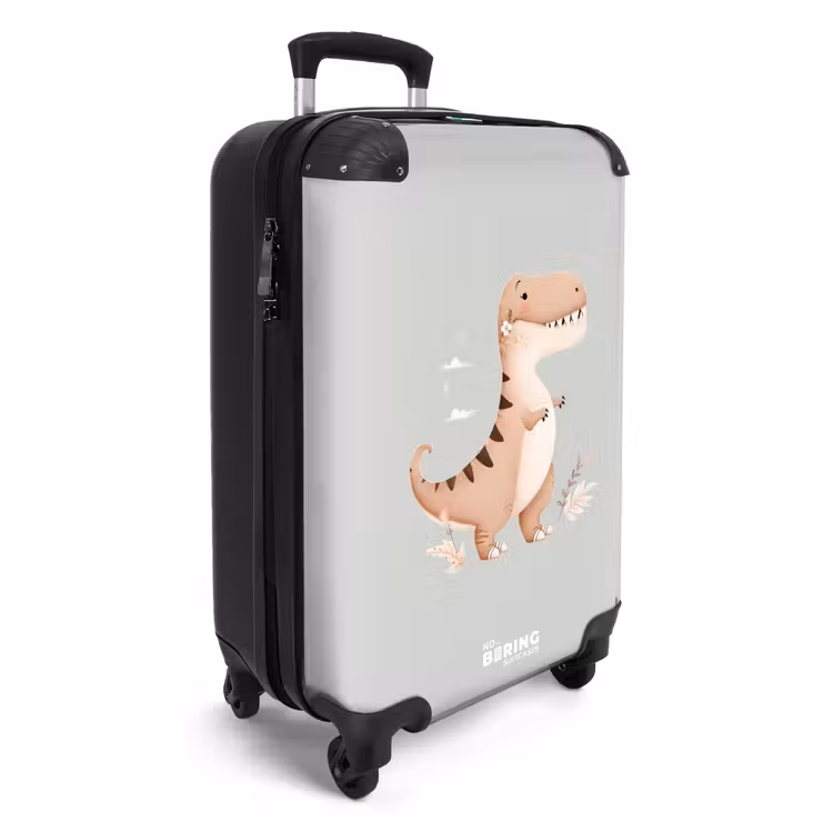 Koffer - Dino in den Farben Beige und Grau — 2