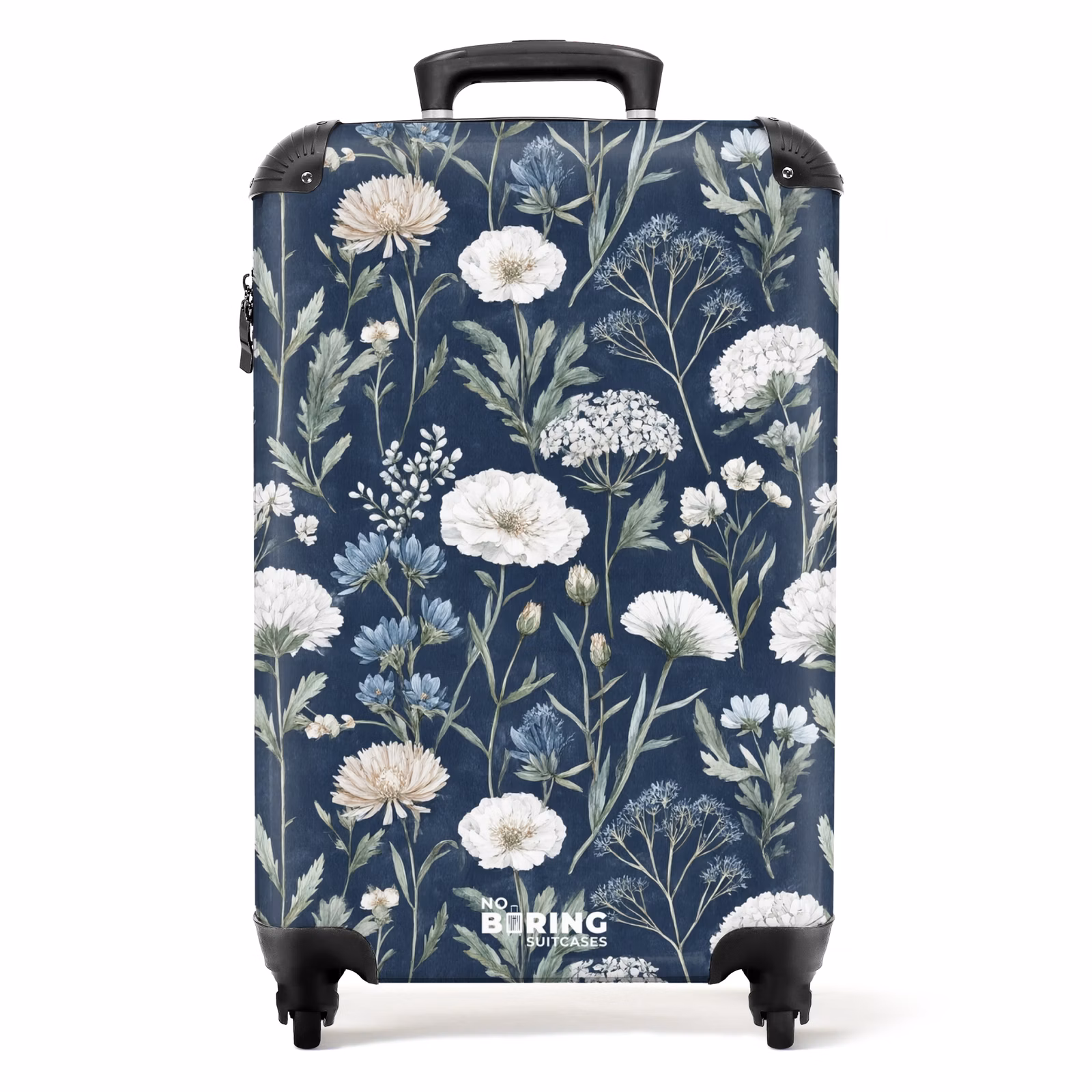 Koffer - Blumenmuster blau — 1