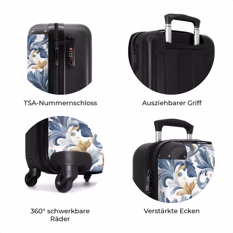 Koffer - Barocke Blätter goldbraun — 8