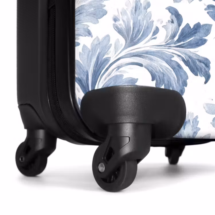 Koffer - Barockes Blattmuster blau — 7