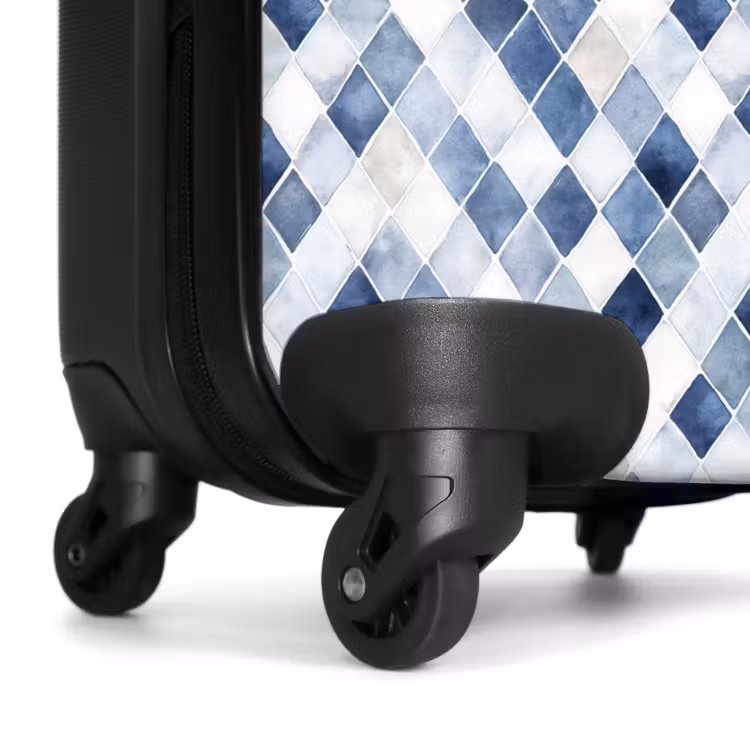 Koffer - Schachbrettmuster blau — 7
