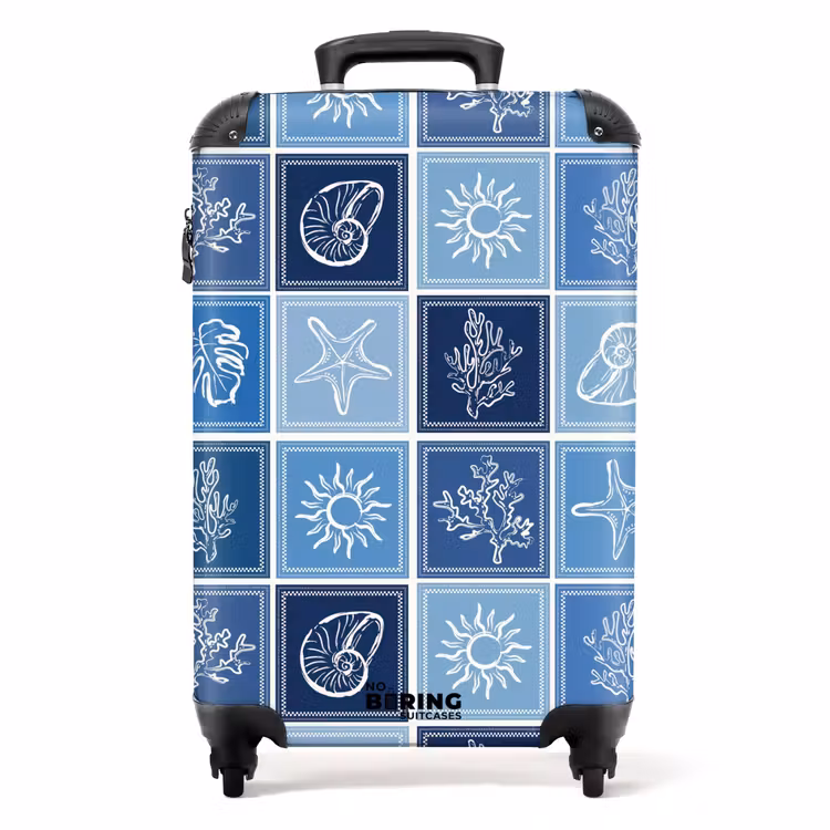 Koffer - Blauer Sommerdruck — 1