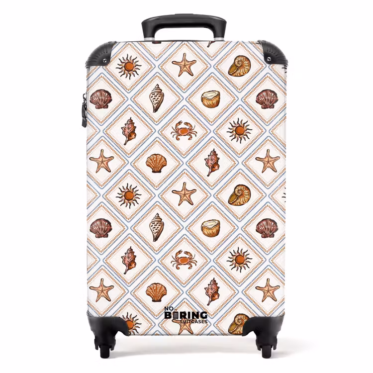 Koffer - Orange Strand Druck — 1