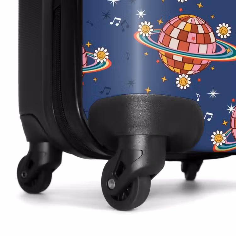 Koffer - Retro Disco Regenbögen Muster bunt — 7