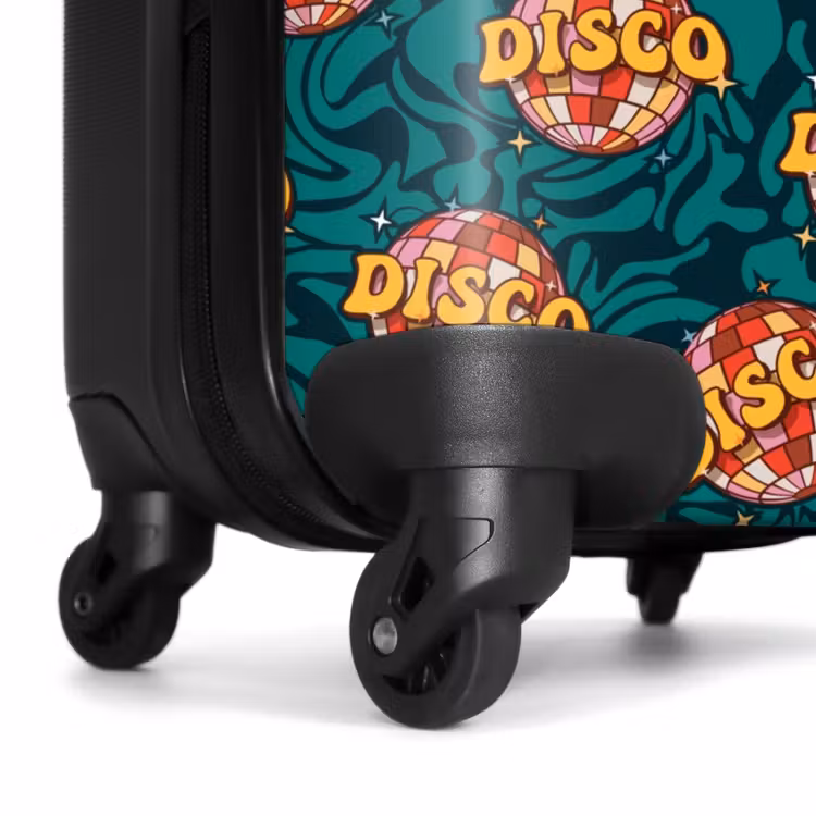 Koffer - Retro-Disco-Wellenkugel-Muster bunt — 7
