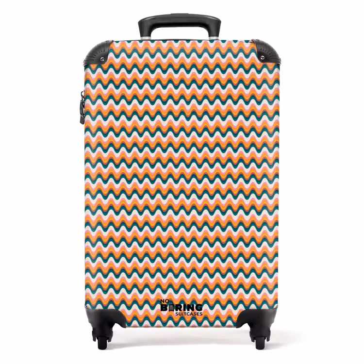 Koffer - Retro-Disco-Wellenmuster bunt — 1