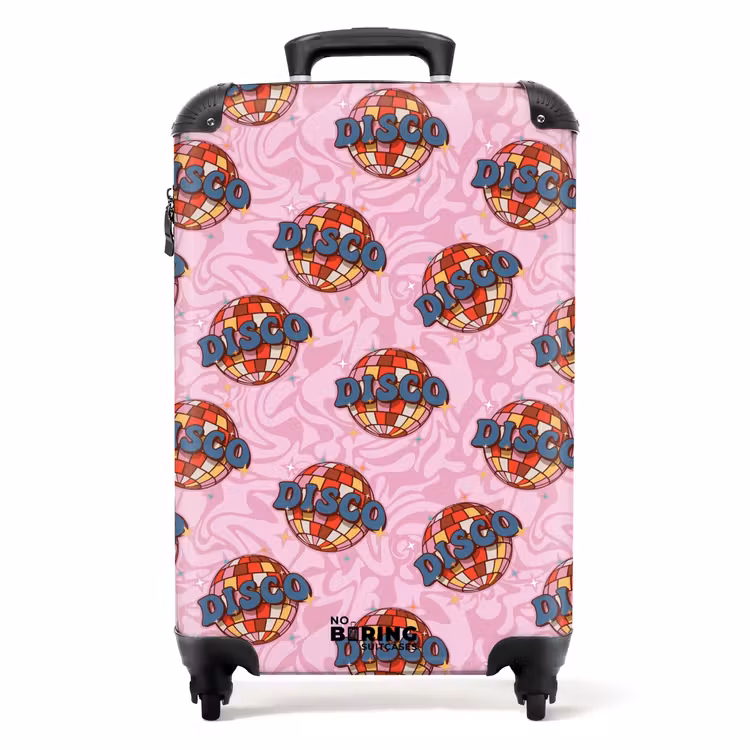 Koffer - Retro-Diskokugel-Muster rosa — 1