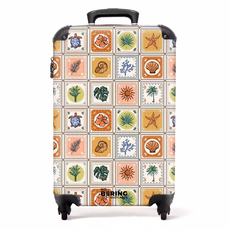 Koffer - Sommerlicher Fliesendruck — 1