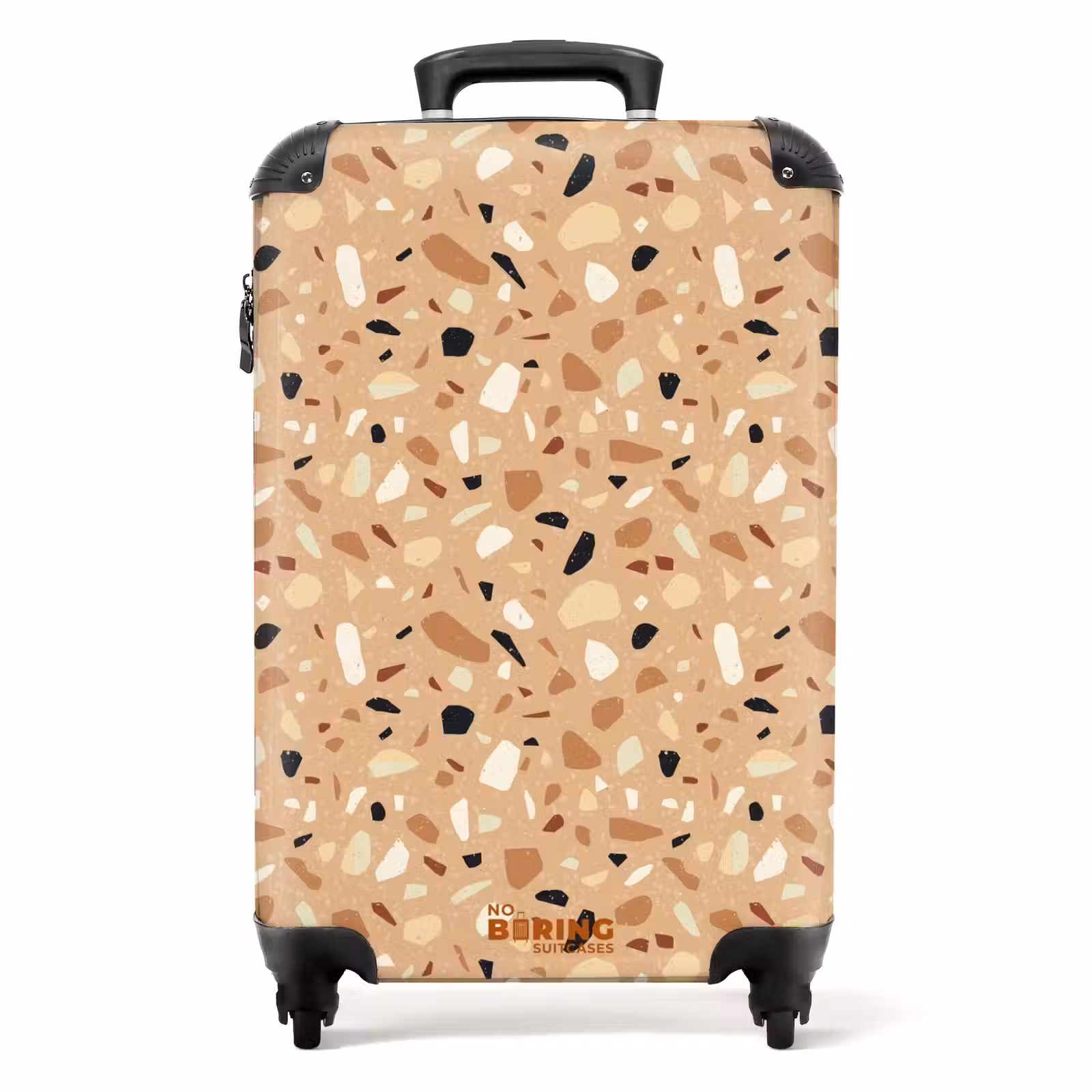 Koffer - Terrazzo-Muster bunt braun — 1