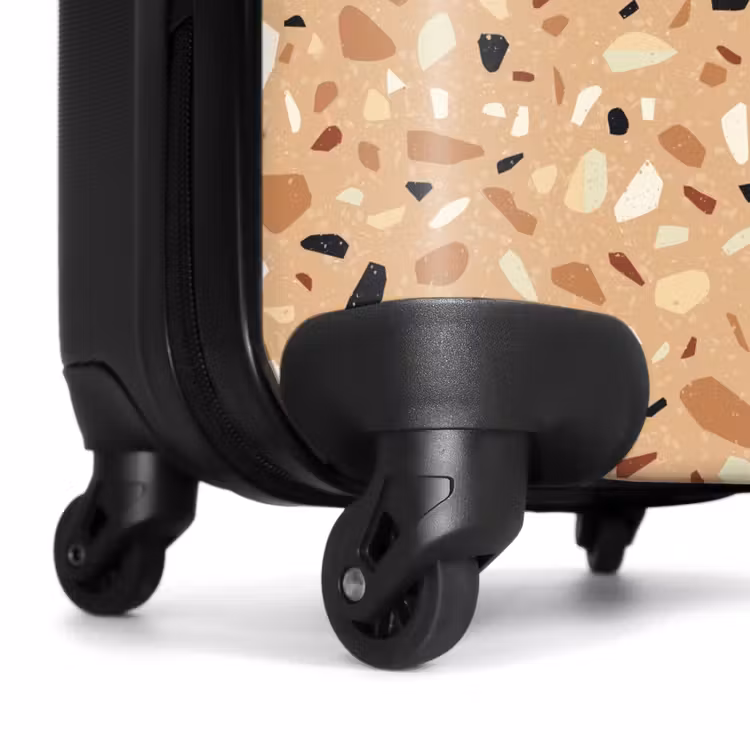 Koffer - Terrazzo-Muster bunt braun — 6
