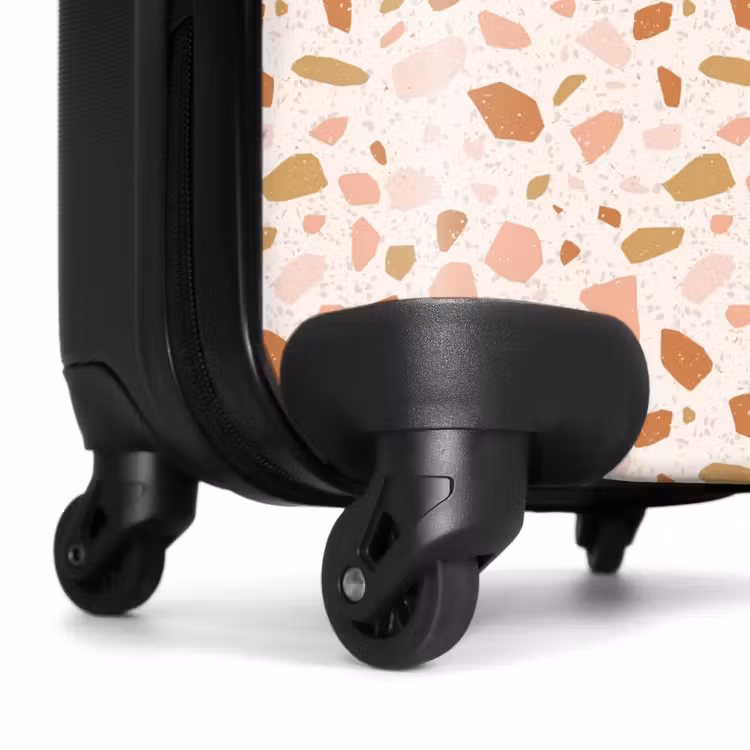 Koffer - Terrazzo-Muster mehrfarbig beige rosa — 6