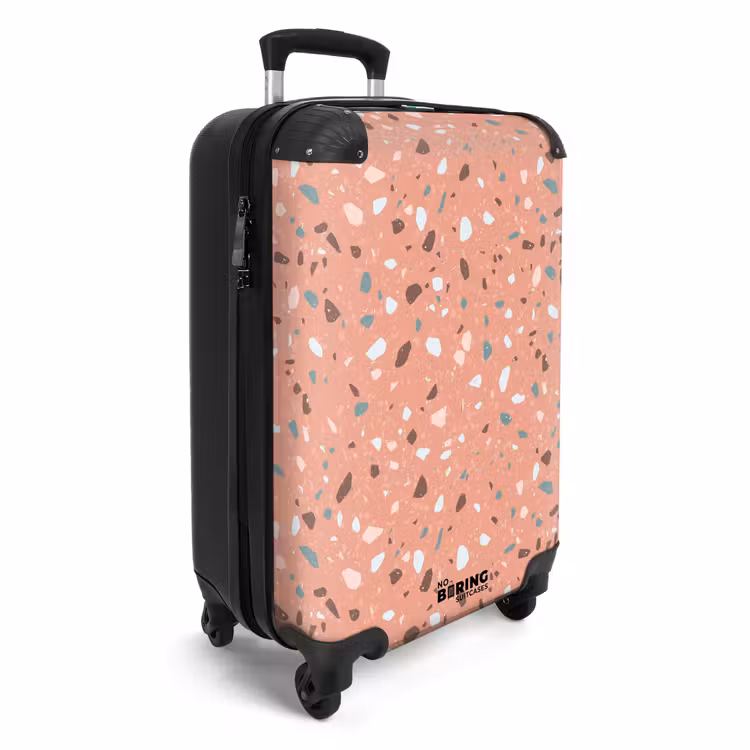 Koffer - Terrazzo-Muster mehrfarbig rosa — 2