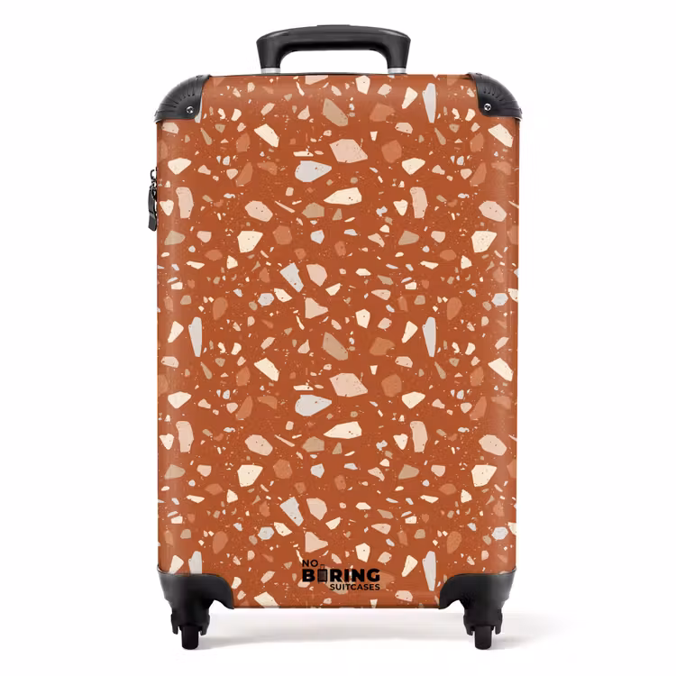 Koffer - Terrazzo-Muster mehrfarbig Terrakotta — 1