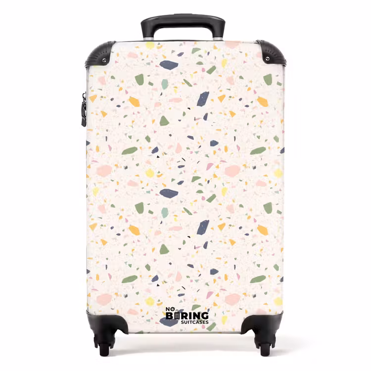 Koffer - Terrazzo-Muster mehrfarbiges Konfetti — 1