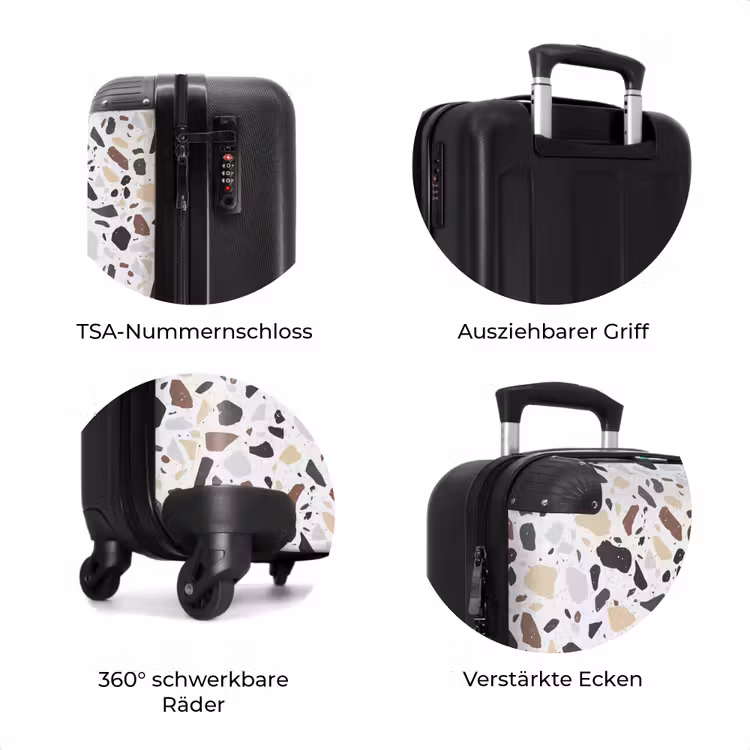 Koffer - Terrazzo naturfarbenes Muster — 7
