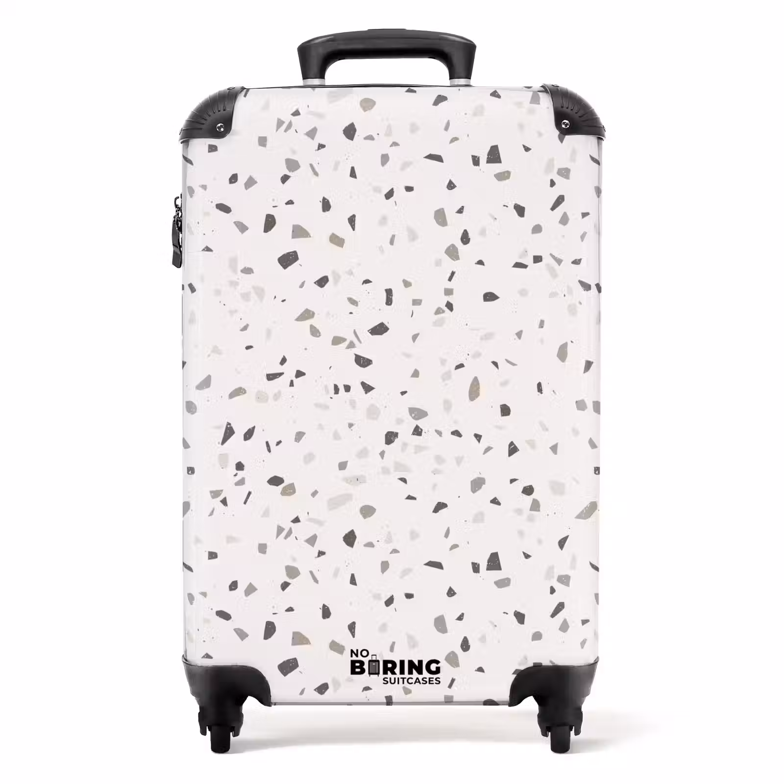 Koffer - Terrazzo-Muster mehrfarbig grau — 1