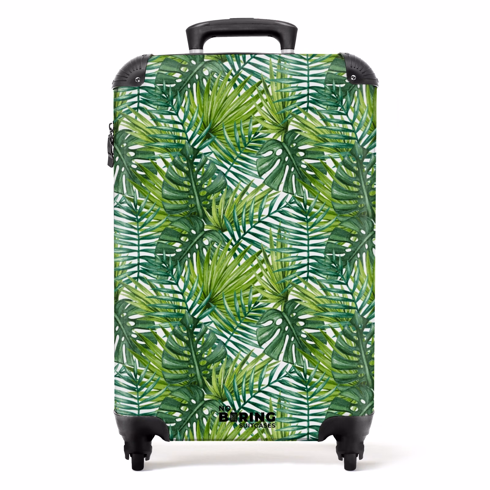 Koffer - Palme verschiedene Blätter gemustert grün — 1