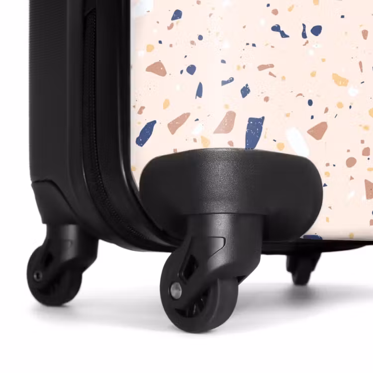 Koffer - Terrazzo-Muster mehrfarbig blau — 6