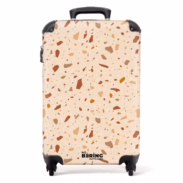 Koffer - Terrazzo-Muster mehrfarbig terra — 1