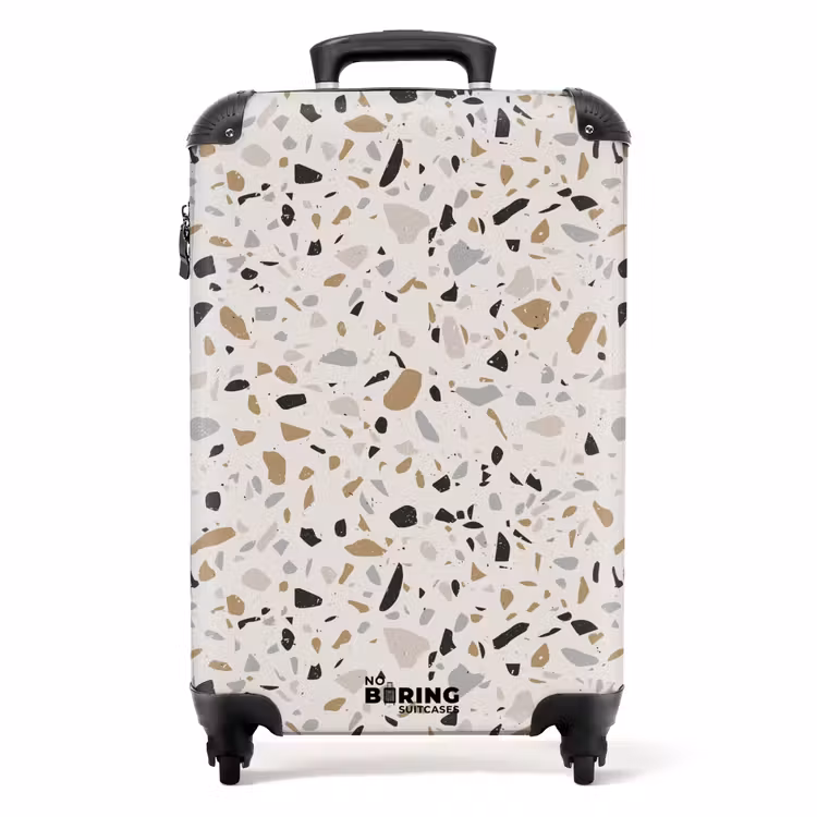 Koffer - Terrazzo-Muster naturbeige — 1