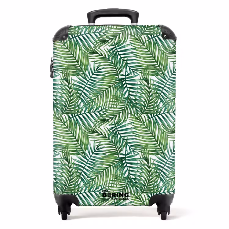 Koffer - Palmblattmuster bunt — 1