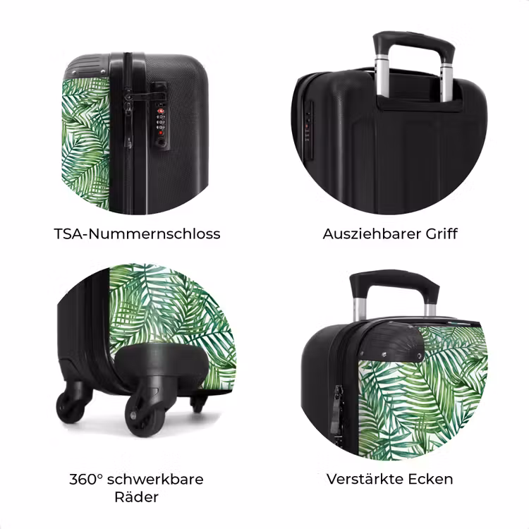 Koffer - Palmblattmuster bunt — 7