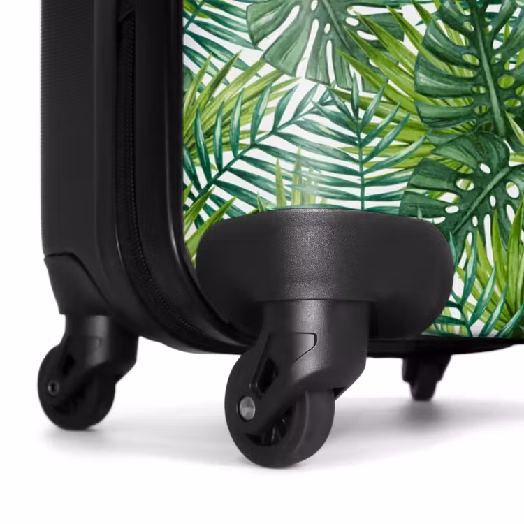 Koffer - Palme verschiedene Blätter gemustert grün — 6