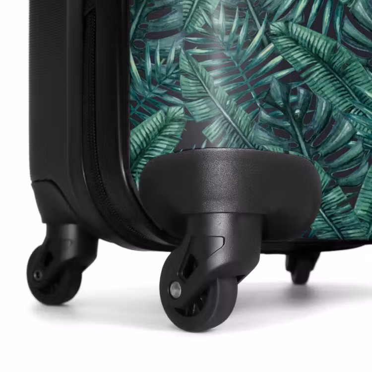 Koffer - Palmenblätter monstera dunkles Muster — 6