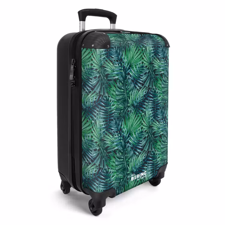 Koffer - Palmenblätter monstera Muster grün — 2