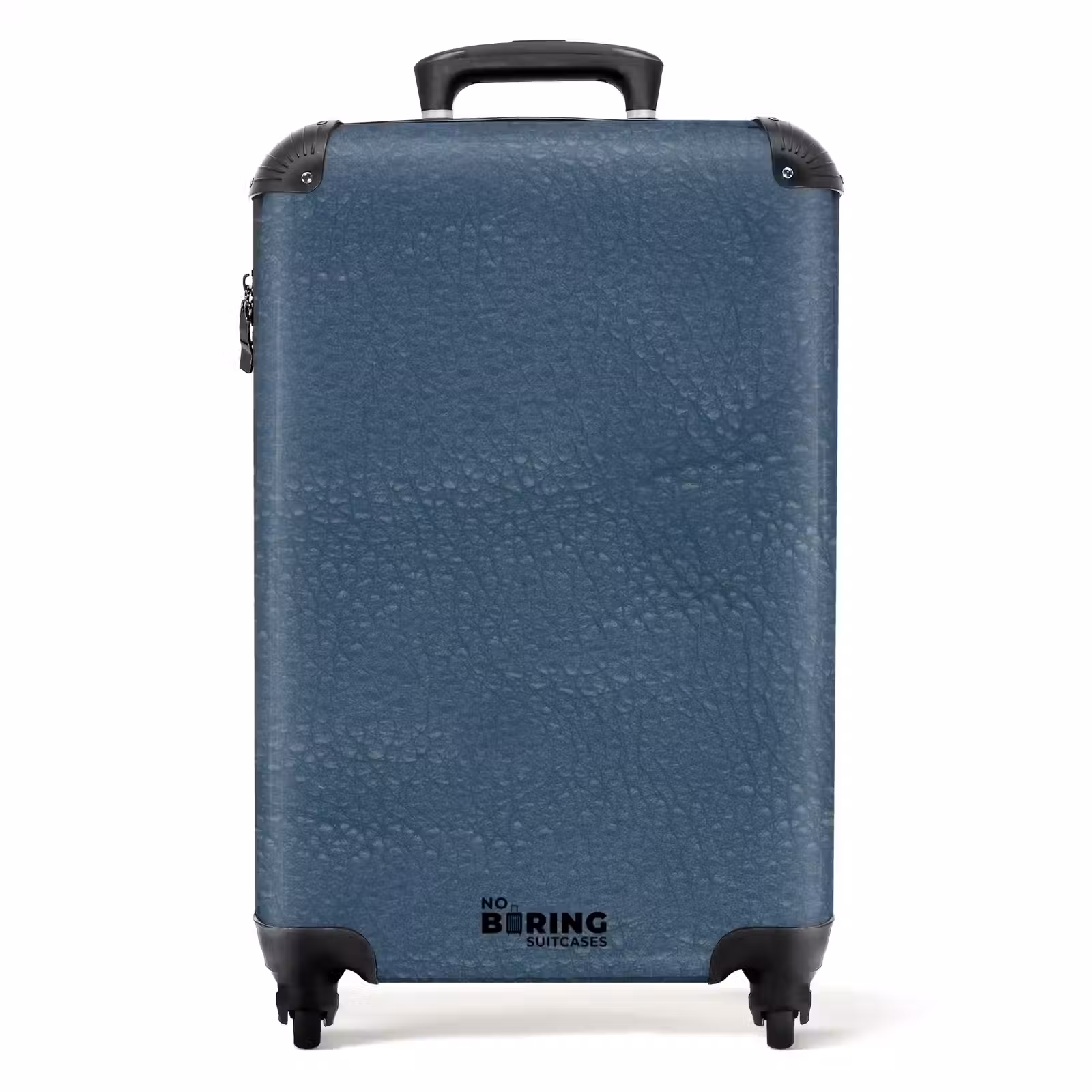 Koffer - Lederoptik grau blau — 1