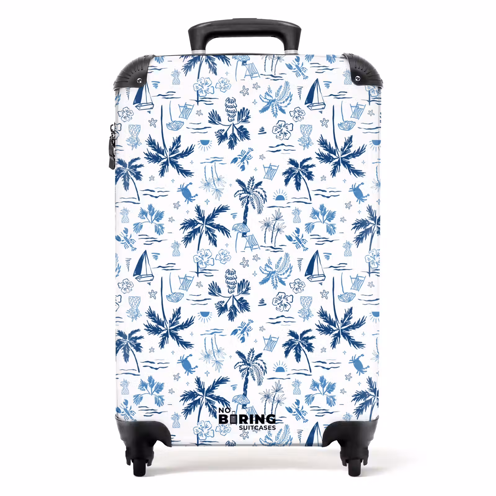 Koffer - Urlaubsmuster blau — 1