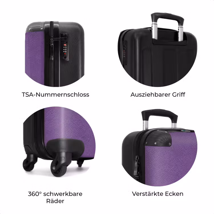 Koffer - Lederlook lila-violett — 7