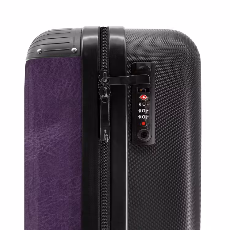 Koffer - Lederoptik aubergine lila — 5