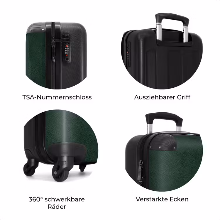 Koffer - Lederoptik moosgrün — 7