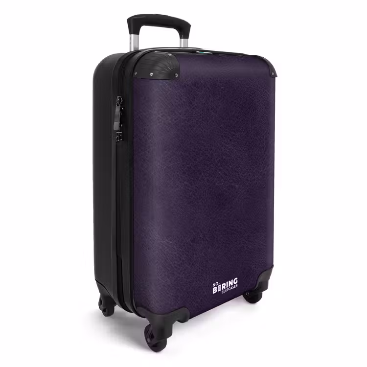 Koffer - Lederoptik tiefviolett — 2