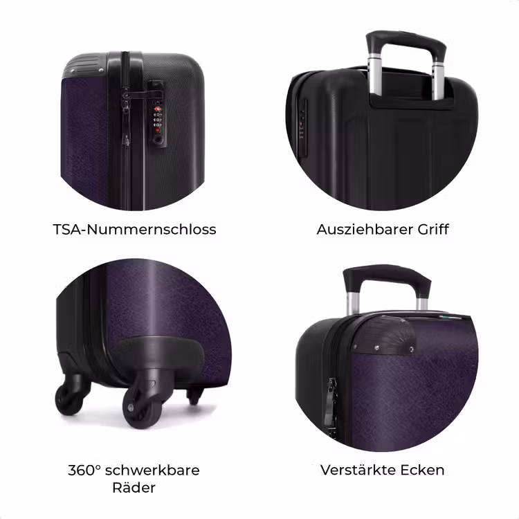 Koffer - Lederoptik tiefviolett — 7